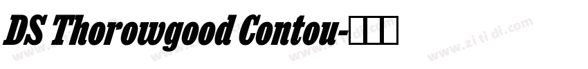 DS Thorowgood Contou字体转换